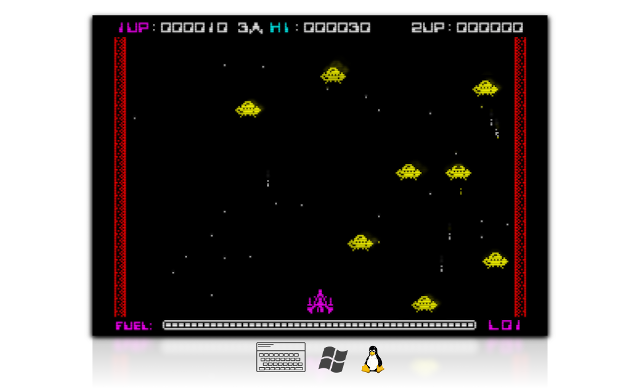 Cosmic Space Attack for ZX Spectrum 48K Preview